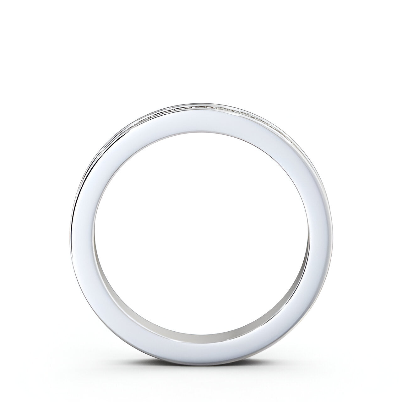 14kt White Gold .35ctw Half Eternity Princess Lab Grown Diamond Ring