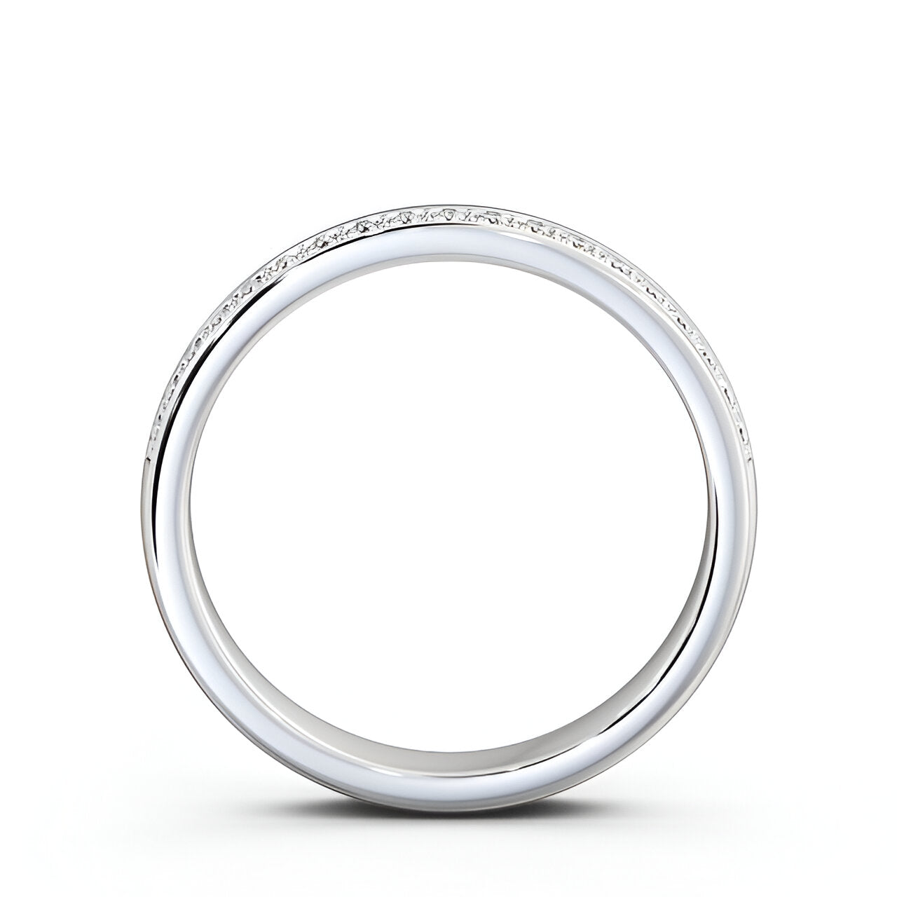 14kt White Gold .35ctw Half Eternity Round Lab Grown Diamond Ring