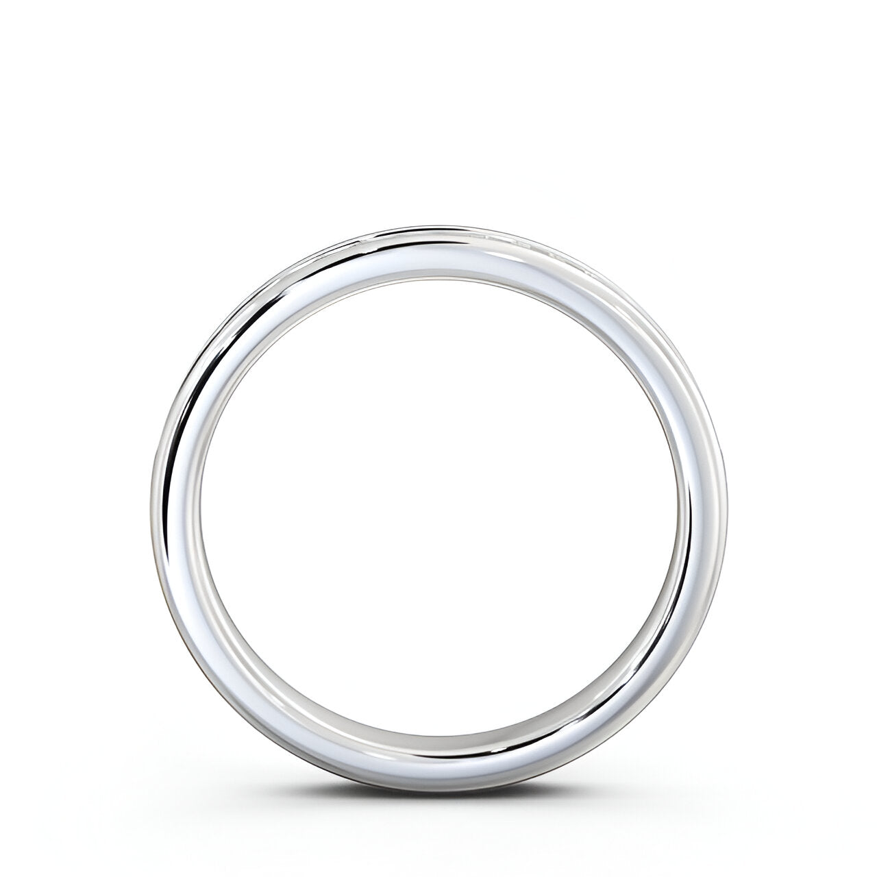 14kt White Gold .15ctw Half Eternity Round Lab Grown Diamond Ring
