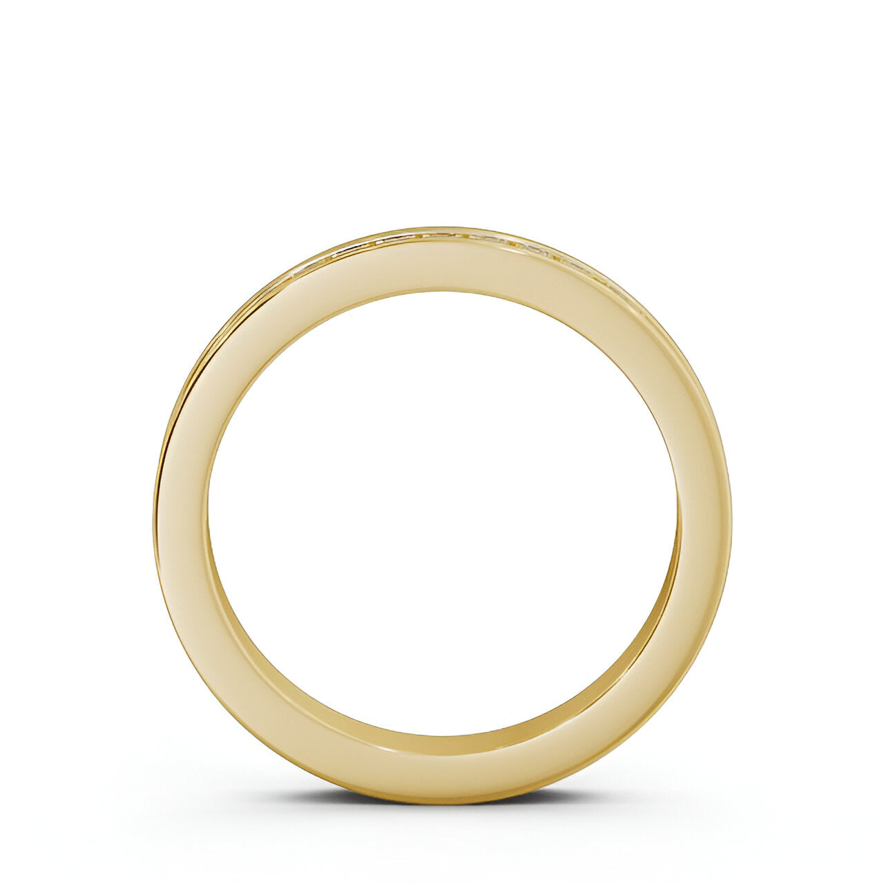 14kt Yellow Gold .35ctw Half Eternity Princess Lab Grown Diamond Ring